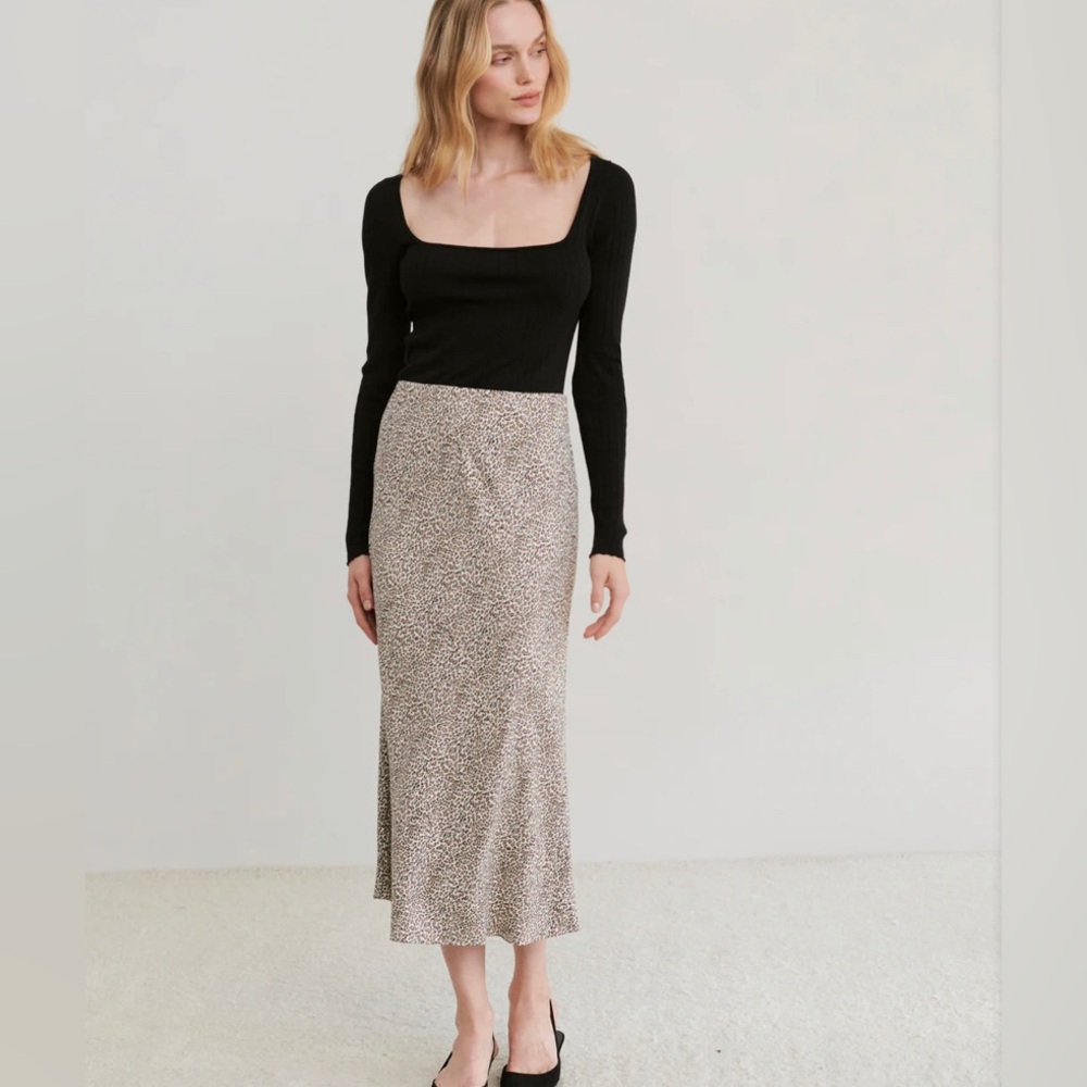 Jenni Kayne Leopard Slip Skirt